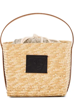 Plan C Woven-raffia tote bag