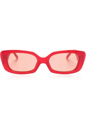 MAGDA BUTRYM Crystal-embellished rectangle sunglasses