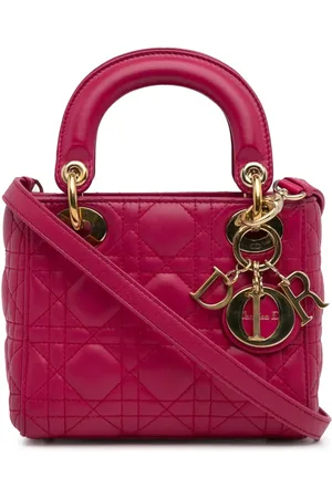 Dior 2014 Mini Lambskin Cannage Lady Dior satchel