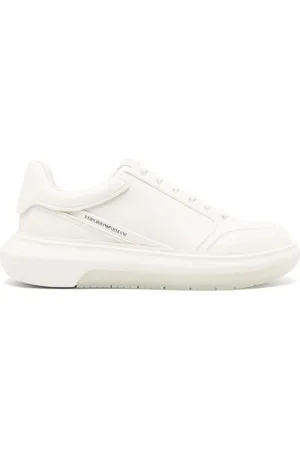 Emporio Armani Low-top leather sneakers