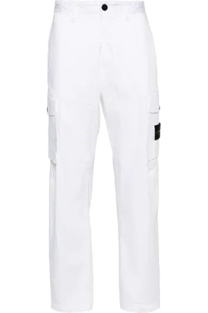 Stone Island Straight-leg cotton trousers