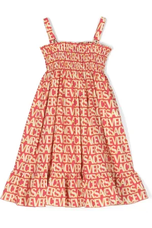 VERSACE Versace Allover tiered dress