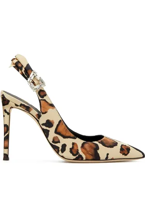 Giuseppe Zanotti Bejewelled buckle leopard pumps