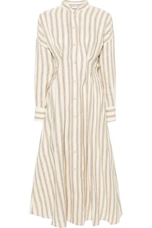 Max Mara Striped linen dress