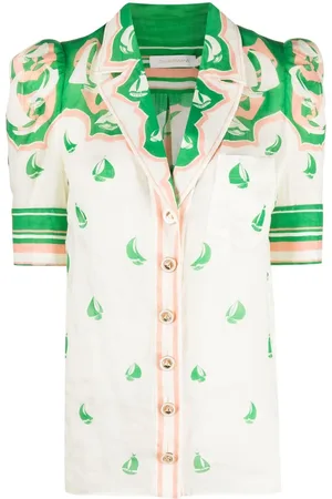 ZIMMERMANN High Tide Sailboat-print short-sleeve shirt