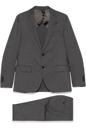 LARDINI Brooch-detail suit