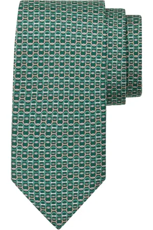Salvatore Ferragamo Gancini-print silk tie