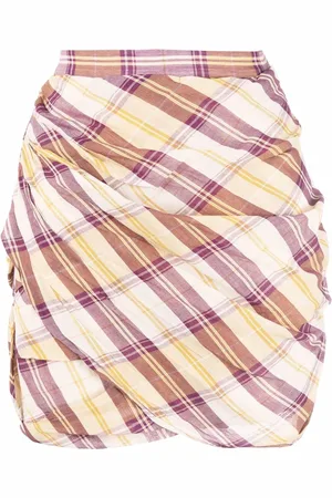 Isabel Marant Plaid-check print skirt