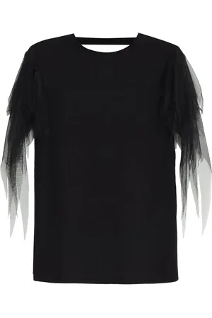 Gloria Coelho Destroyed-sleeve T-shirt
