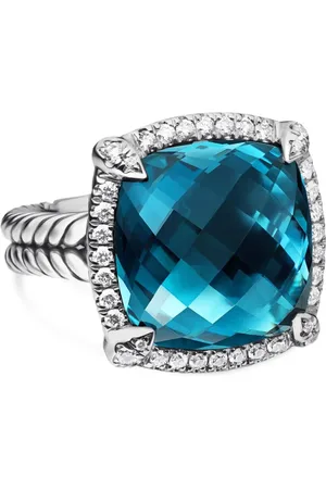 David Yurman Sterling Chatelaine Pav?? topaz and diamond ring (14mm)