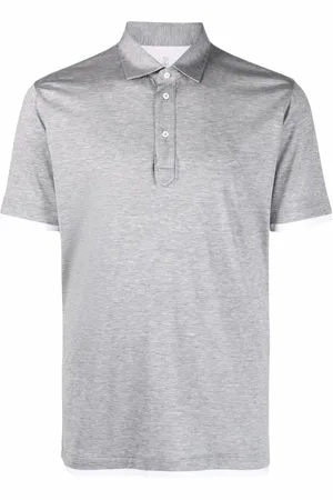 Brunello Cucinelli Contrasting trim short-sleeve polo shirt