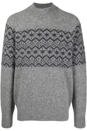 Brunello Cucinelli Fair isle intarsia-knit jumper
