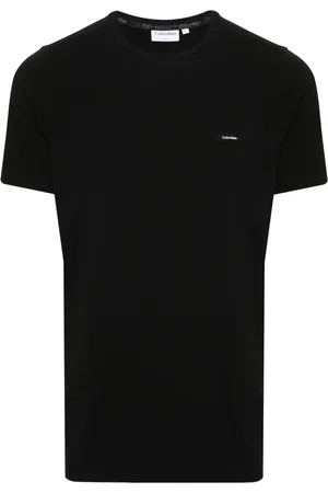 Calvin Klein Logo-patch stretch-cotton T-shirt