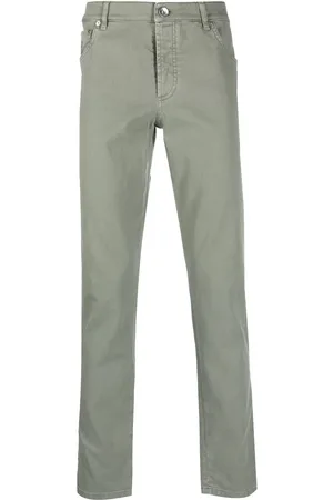 Brunello Cucinelli Five-pocket straight-leg trousers