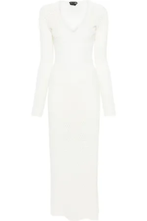 Tom Ford Pointelle-knit maxi dress