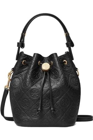 Tory Burch T-Monogram quilted leather bucket bag