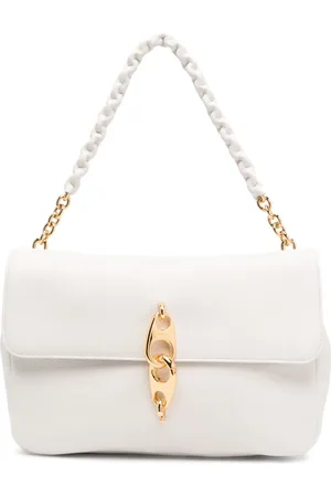 Tom Ford Chain-link handle leather tote bag