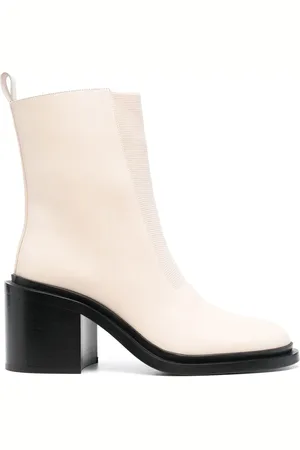 Jil Sander Leather block-heel boots