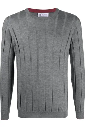 Brunello Cucinelli Thick-rib crew-neck jumper