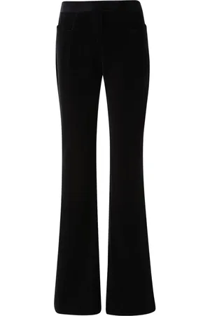 Tom Ford Womens Casual Velvet & SIlk Flare Leg Pants