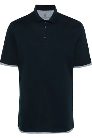 Brunello Cucinelli Contrast-trim polo shirt