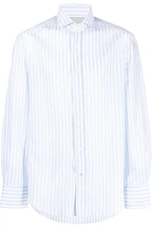 Brunello Cucinelli Striped long-sleeved shirt