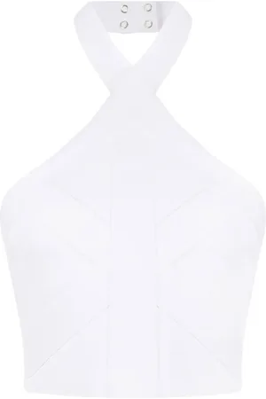 Balmain Halterneck knitted crop top