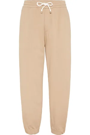 Brunello Cucinelli Straight-leg cotton-blend track pants