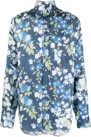 Tom Ford Floral-print spread-collar shirt