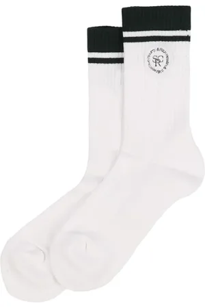 Sporty & Rich Logo-embroidered socks