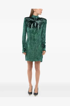 Balmain Velvet-finish dress