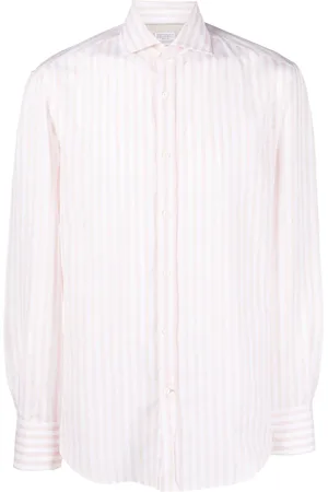 Brunello Cucinelli Stripe-print long-sleeve shirt