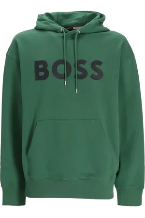 HUGO BOSS Logo-print cotton hoodie