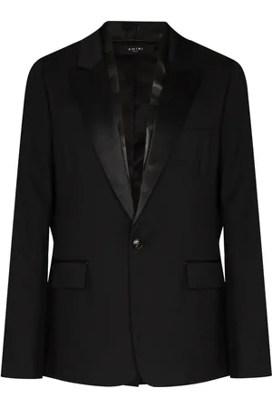 AMIRI Leather Scarf Blazer " "