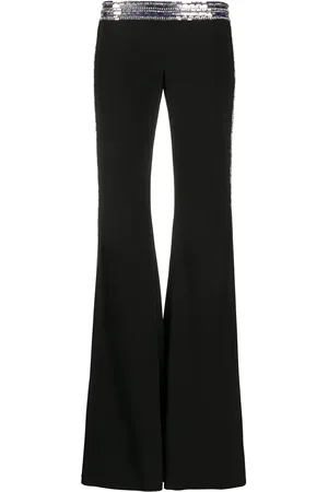 Balmain Sequin-embellished flared trousers