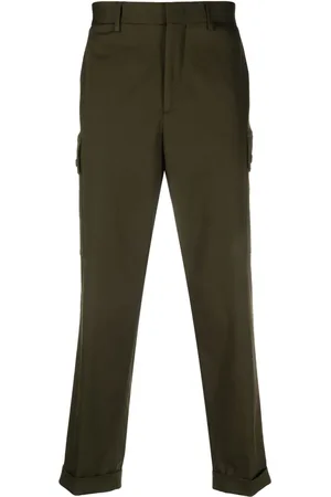 Etro Pegaso-motif cropped cargo trousers