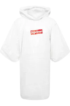 Supreme Ballpark logo-print poncho