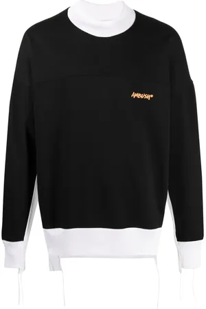 AMBUSH Two-tone logo-print sweatshirt