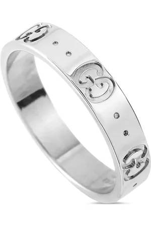 Gucci 18K white gold Icon Band ring