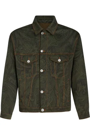 Etro Paisley-jacquard denim jacket