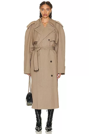 Balenciaga Outlet coat for women  Beige  Balenciaga coat 607491 TAP01  online on GIGLIOCOM