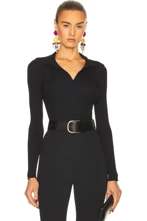 Saint Laurent V-Neck Sweater in - Black. Size L (also in M, XL).