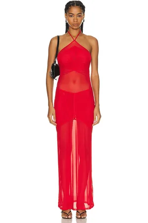 Miaou Serena Dress in - Red. Size L (also in M).
