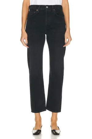AGOLDE Parker Long Pant in - Black. Size 24 (also in 28, 32, 33, 34).