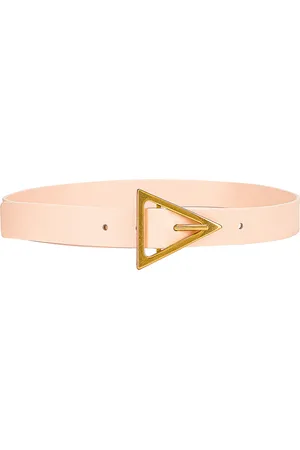 Bottega Veneta Triangle Belt in - Blush. Size 65 (also in 70).