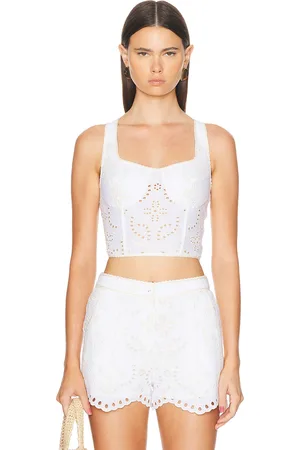 CHARO RUIZ IBIZA Mariel Top in - Ivory. Size XS (also in ).