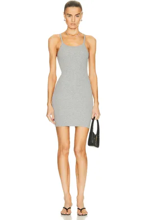 ÉTERNE Tank Mini Dress in - Grey. Size L (also in ).