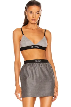 Tom Ford Logo Bra in - Grey. Size M (also in S, XS).