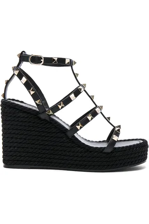 VALENTINO GARAVANI Rockstud Espadrille Wedges in - . Size 37 (also in 38, 39, 40, 41).