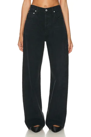 Citizens of Humanity Ayla Baggy Cuffed Crop in - Black. Size 24 (also in 25, 26, 27, 28, 29, 30, 32, 33, 34).